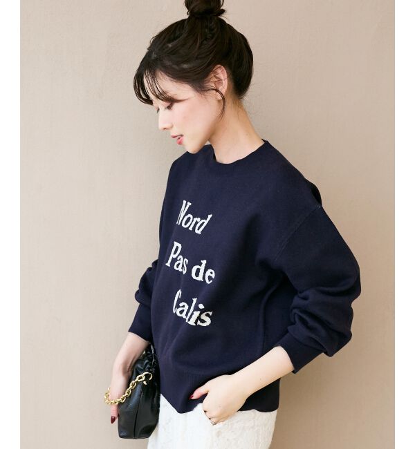  「AL ダブルジャガードロゴニット」|ニット・セーター|