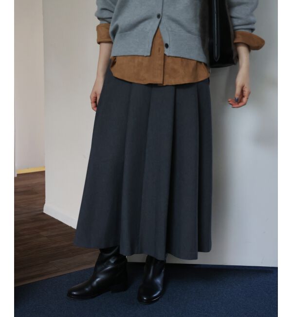  「ハイウエストフレアロングスカート」|フレア|