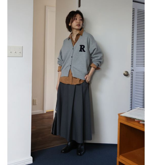  「ハイウエストフレアロングスカート」|フレア|