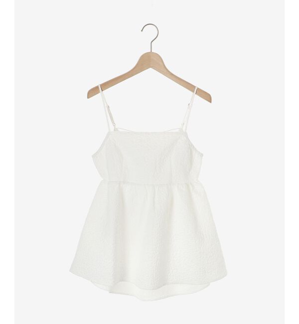 MAJESTICLEGON「ジャカードペプラムキャミブラウス」|シャツ・ブラウス|