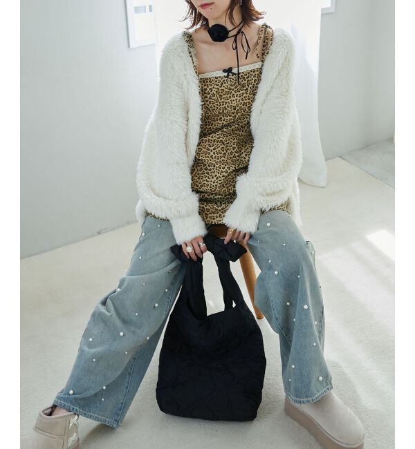 MAJESTICLEGON「ローズモチーフミニキャミワンピース」|ワンピース|