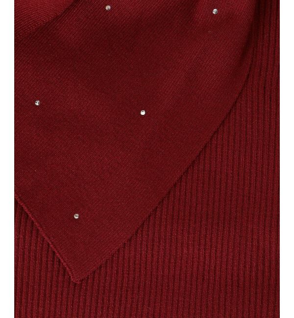  「ビジューリボンオフショルニット」|ニット・セーター|