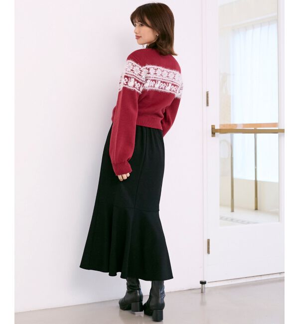  「ネコチャンジャカードトップス」|ニット・セーター|