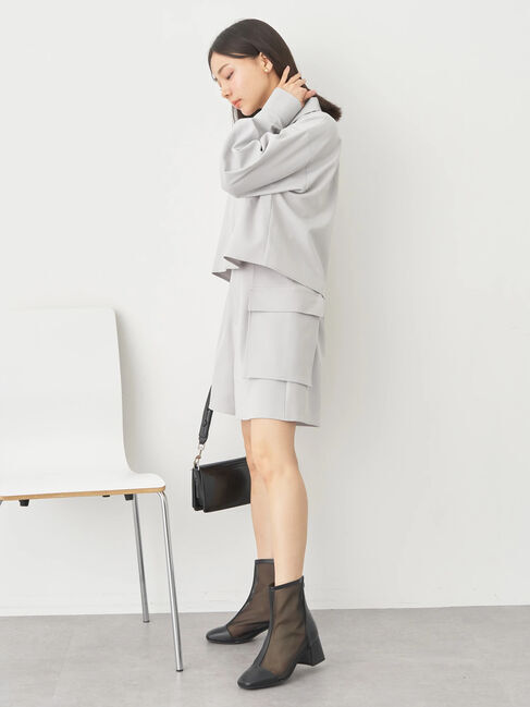 earth music&ecology「ジップショートシャツ」|シャツ・ブラウス|