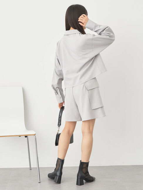 earth music&ecology「ジップショートシャツ」|シャツ・ブラウス|