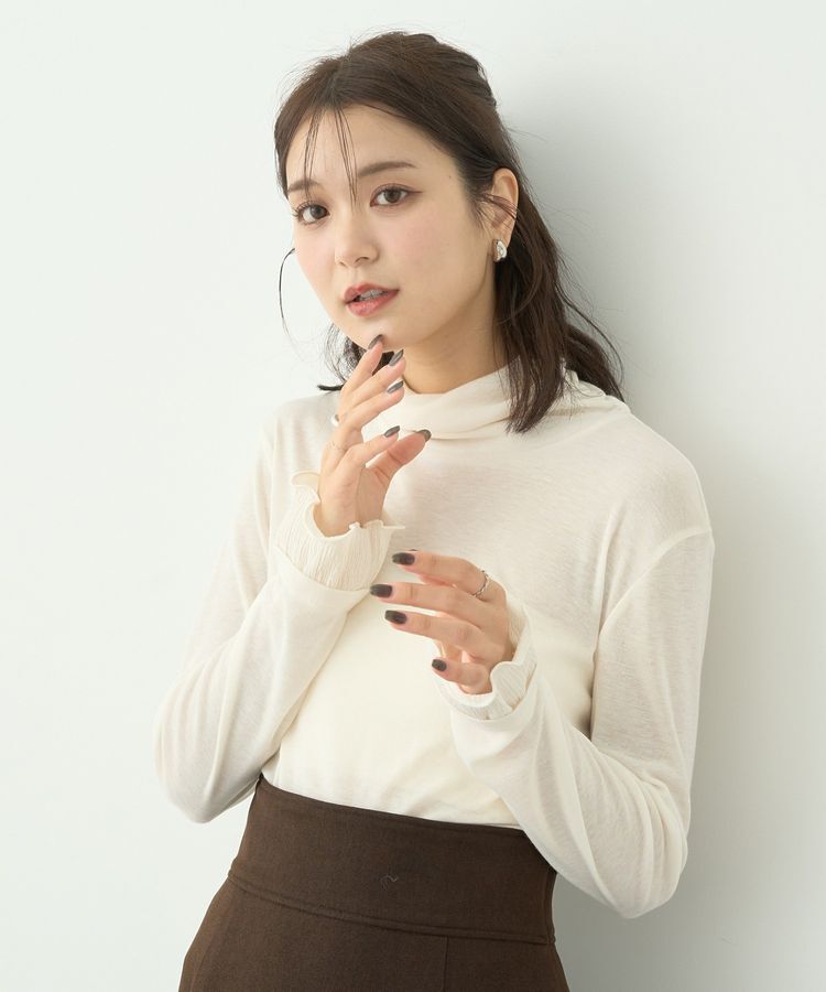 earth music&ecology「シアードッキングタートルプルオーバー」|Tシャツ・カットソー|Ivory