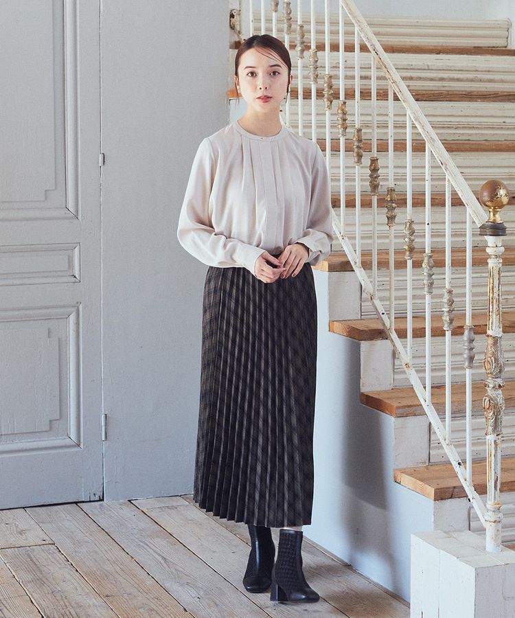 earth music&ecology「すきな丈T/Rプリーツスカート」|スカート|