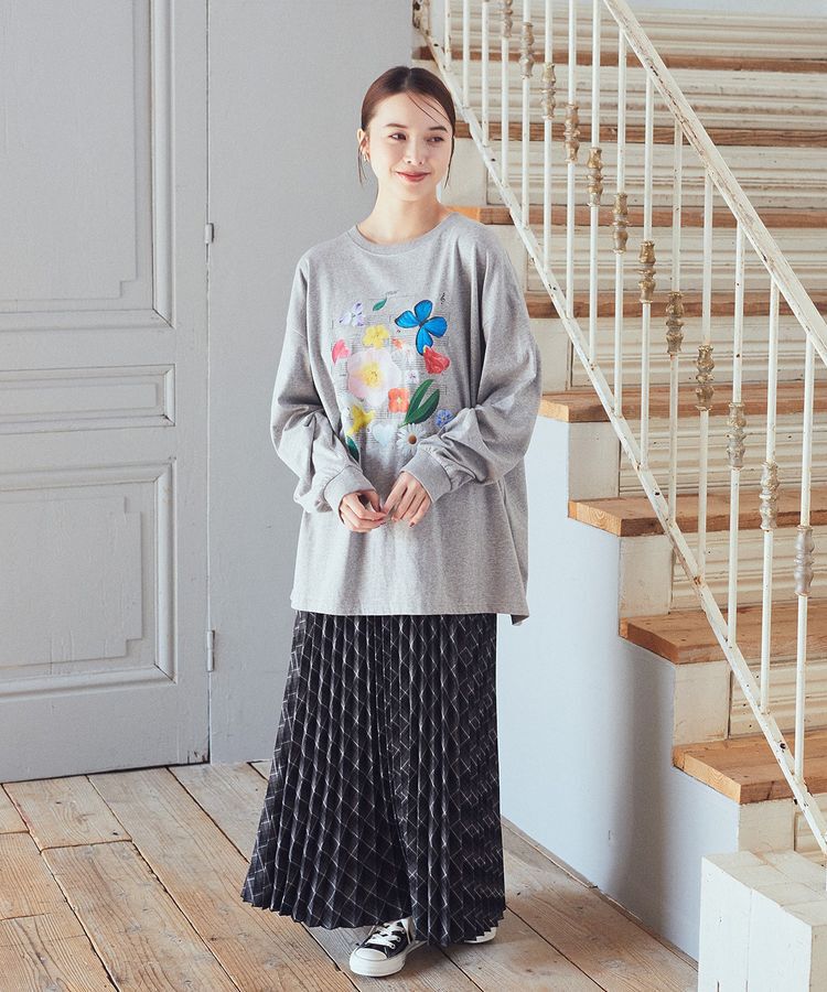 earth music&ecology「すきな丈T/Rプリーツスカート」|スカート|