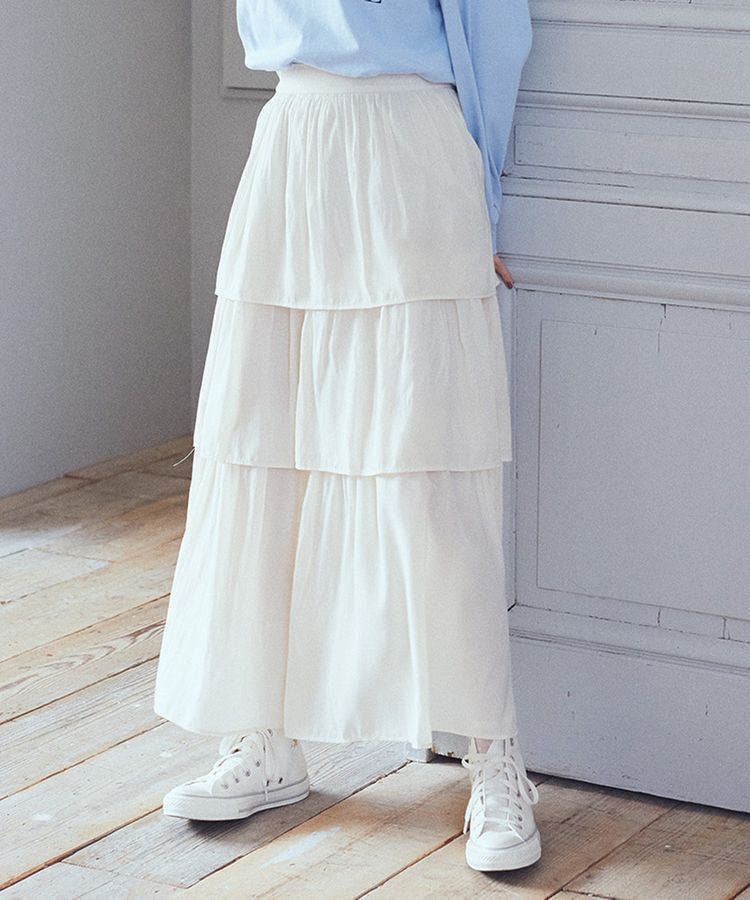 earth music&ecology「ティアードスカート」|スカート|