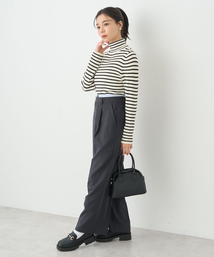 earth music&ecology「ダブルウエストデザインパンツ」|その他|