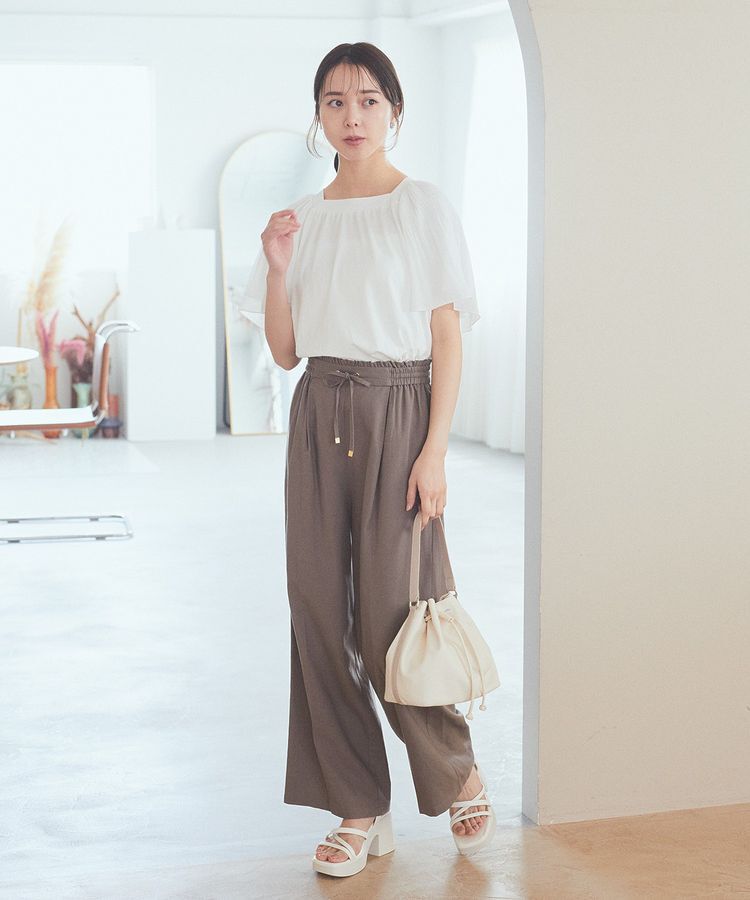 earth music&ecology「リラックスイージーパンツ / リネン混」|その他|