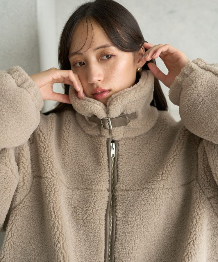 earth music&ecology「ボアルーズブルゾン」|ブルゾン・スタジャン|