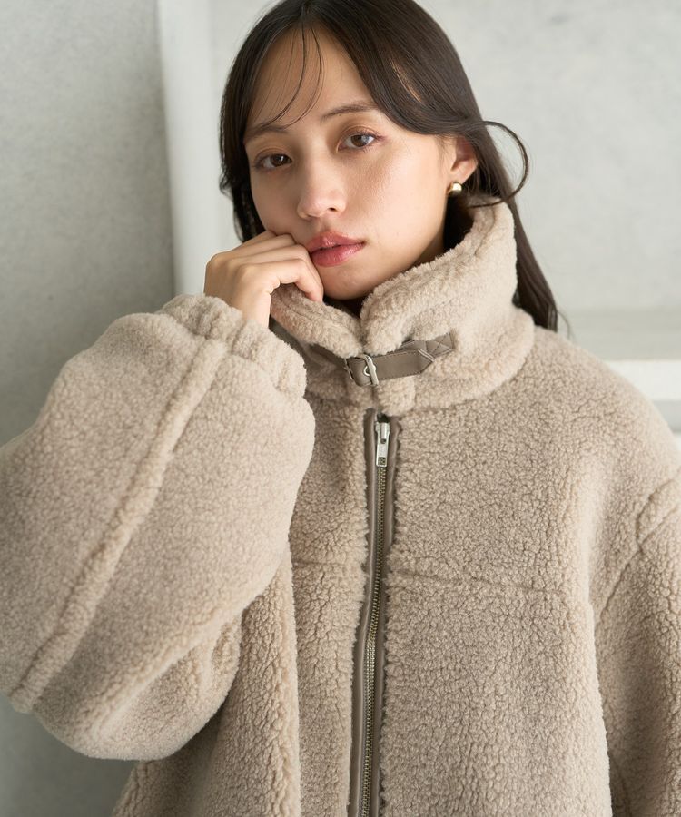 earth music&ecology「ボアルーズブルゾン」|ブルゾン・スタジャン|