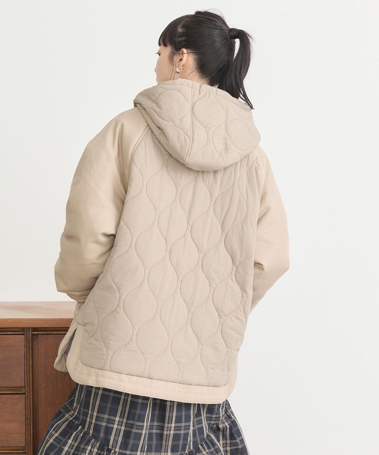 earth music&ecology「ラグラン切替キルティングブルゾン」|ブルゾン・スタジャン|