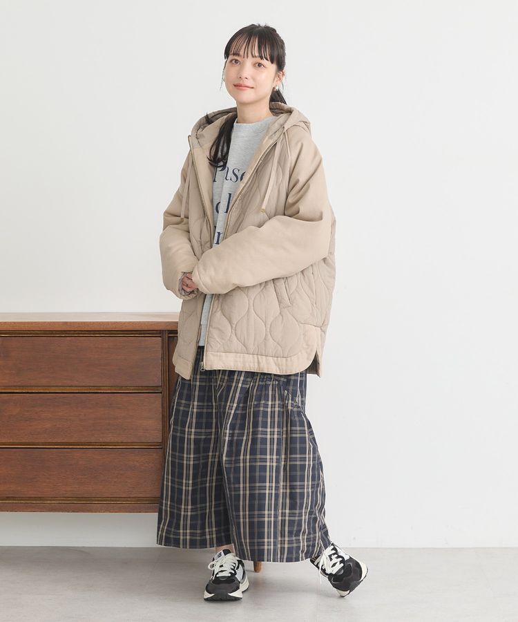 earth music&ecology「ラグラン切替キルティングブルゾン」|ブルゾン・スタジャン|