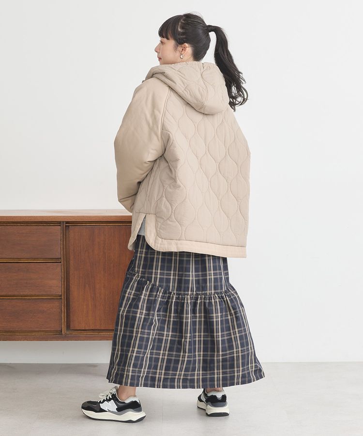 earth music&ecology「ラグラン切替キルティングブルゾン」|ブルゾン・スタジャン|