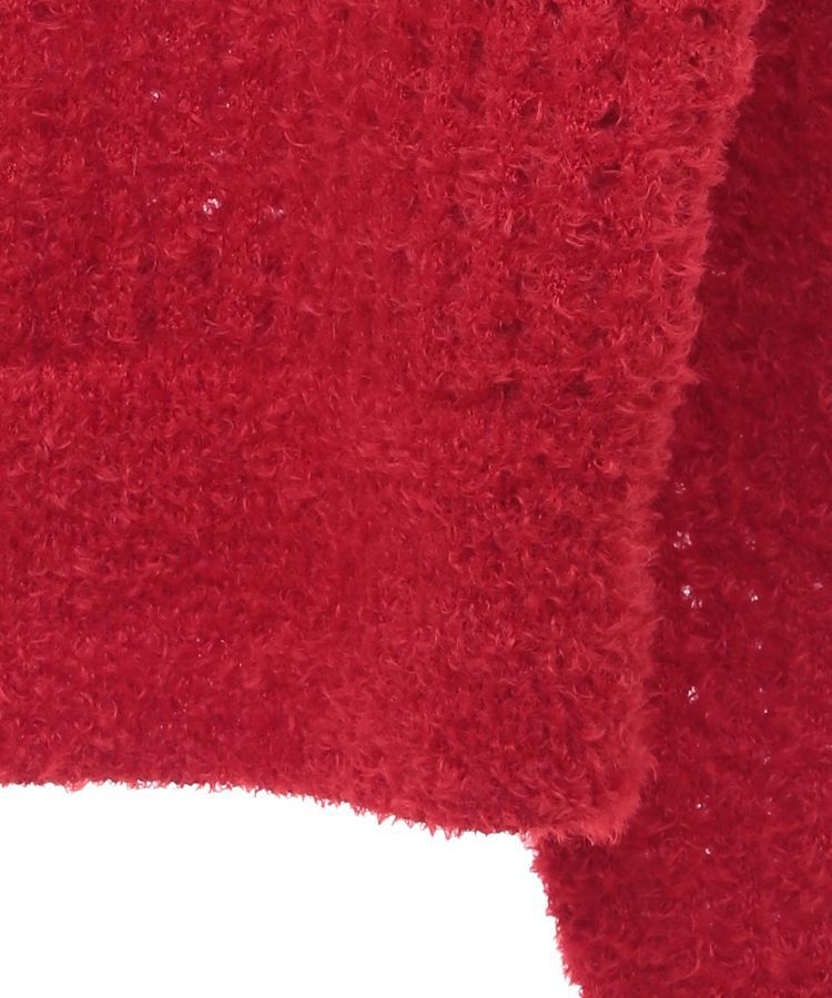 earth music&ecology「格子編み襟付きニットカーディガン」|カーディガン|