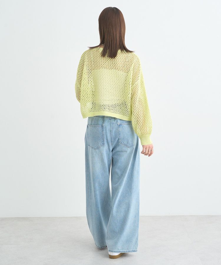 earth music&ecology「タックホックデニムパンツ」|デニム|