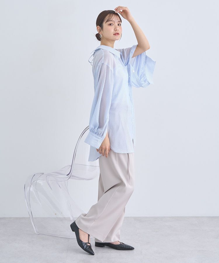 earth music&ecology「バックレースアップシャツ」|シャツ・ブラウス|