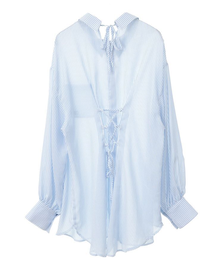 earth music&ecology「バックレースアップシャツ」|シャツ・ブラウス|