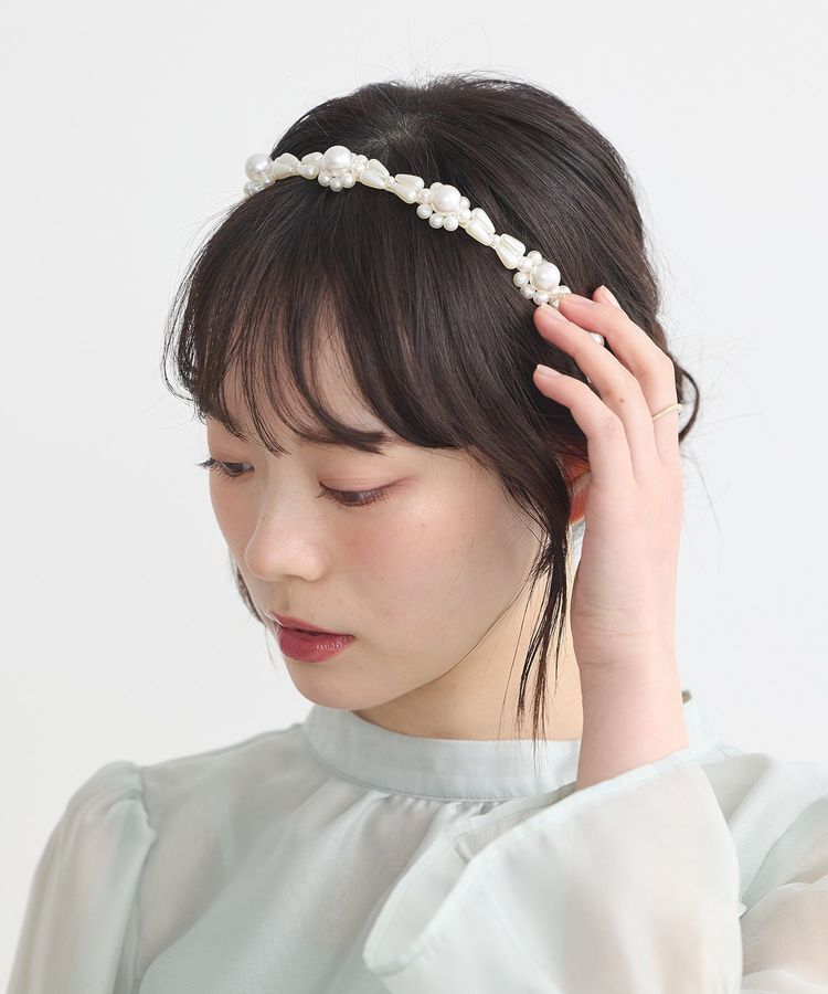 earth music&ecology「パールビジューカチューシャ」|その他|