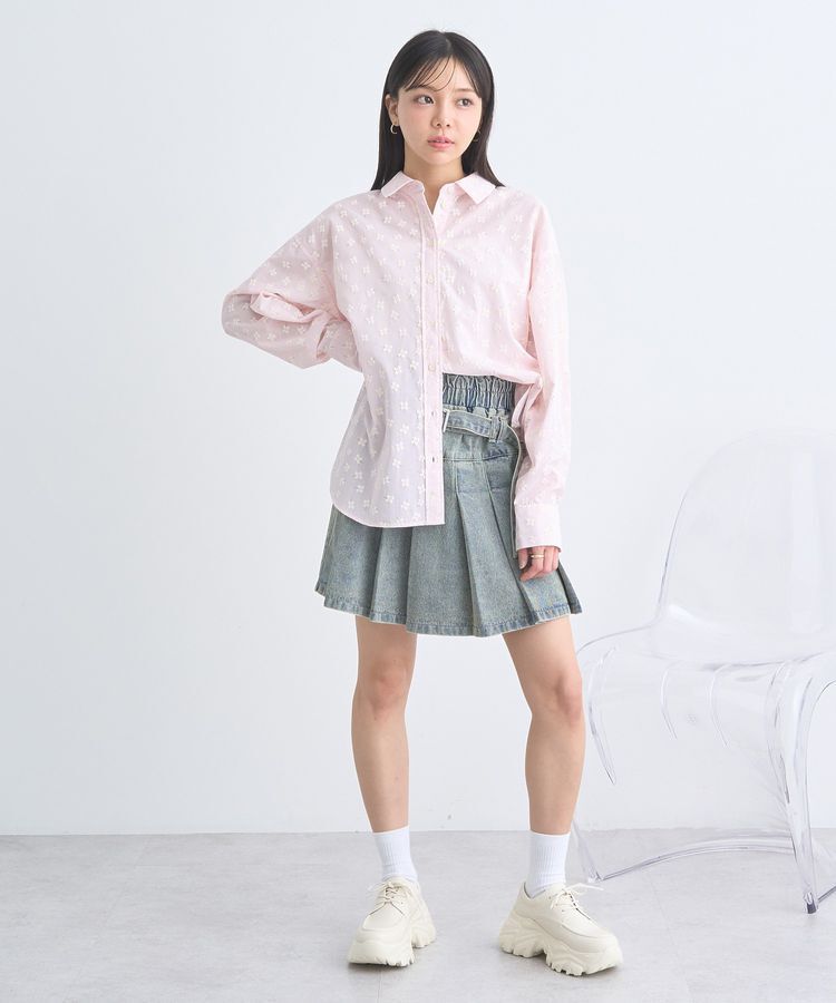 earth music&ecology「フラワーラバープリントシャツ」|シャツ・ブラウス|