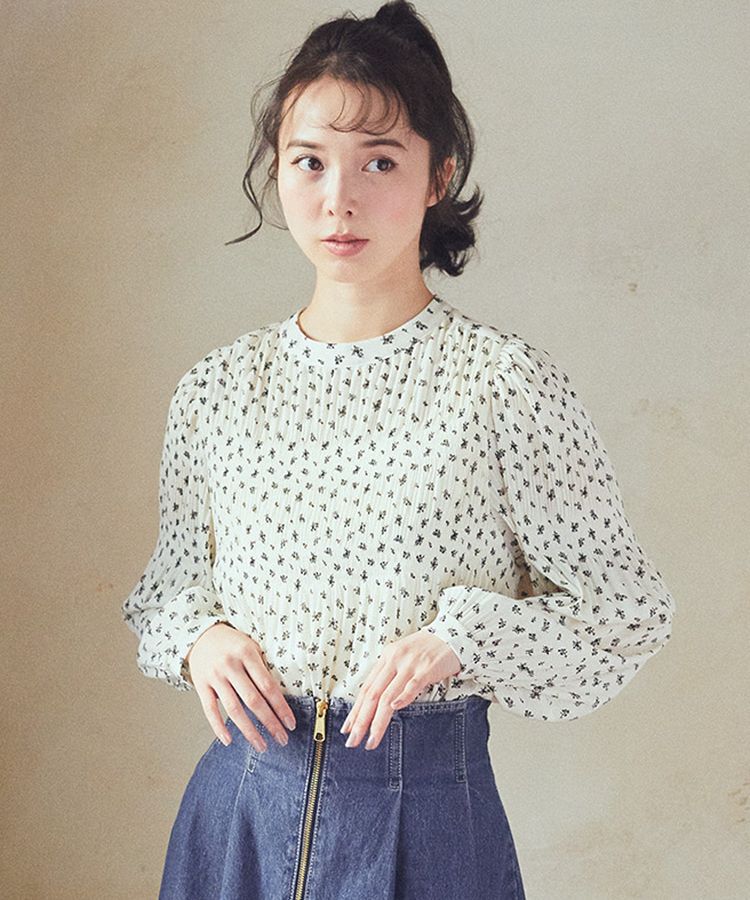earth music&ecology「マジョリカプリーツブラウス」|シャツ・ブラウス|