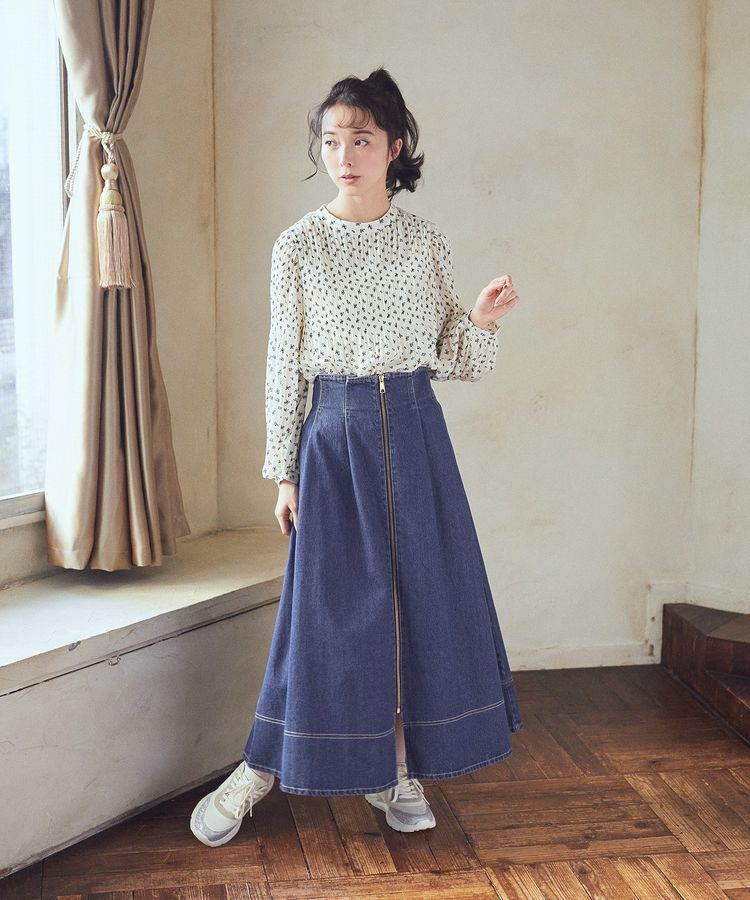 earth music&ecology「マジョリカプリーツブラウス」|シャツ・ブラウス|