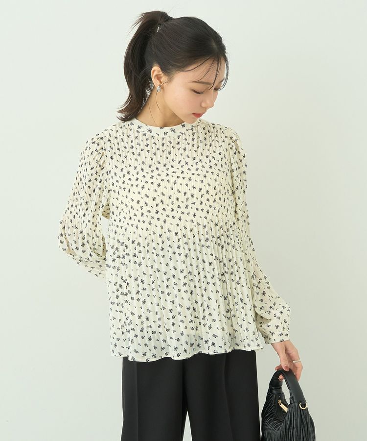 earth music&ecology「マジョリカプリーツブラウス」|シャツ・ブラウス|