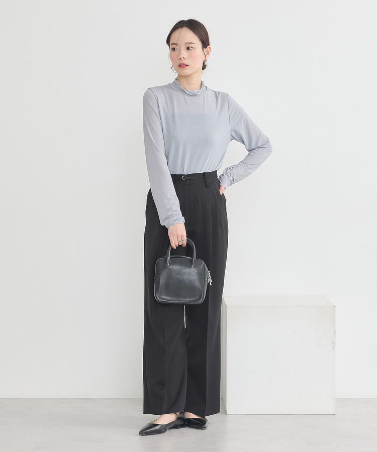 earth music&ecology「シアーラメハイネックプルオーバー」|Tシャツ・カットソー|