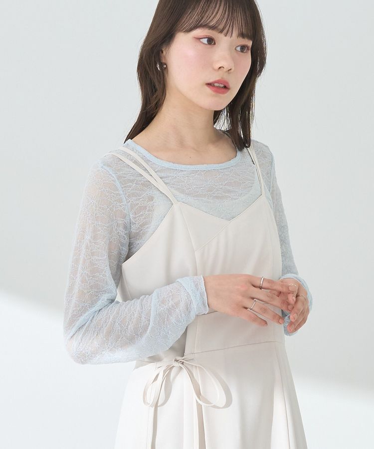 earth music&ecology「シアーレースプルオーバー」|Tシャツ・カットソー|