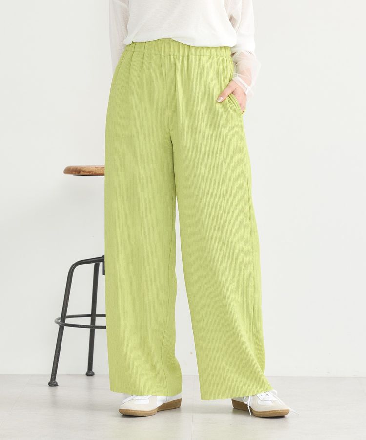 earth music&ecology「セルフカットイージーパンツ」|その他|Lime Green