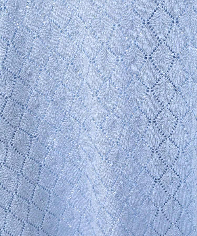 earth music&ecology「シアースカラップ透かし編みカーディガン」|カーディガン|