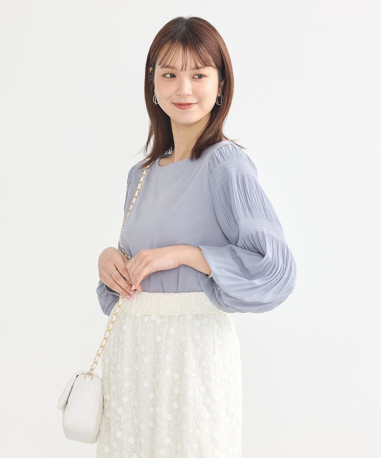 earth music&ecology「マジョリカプリーツプルオーバー」|Tシャツ・カットソー|