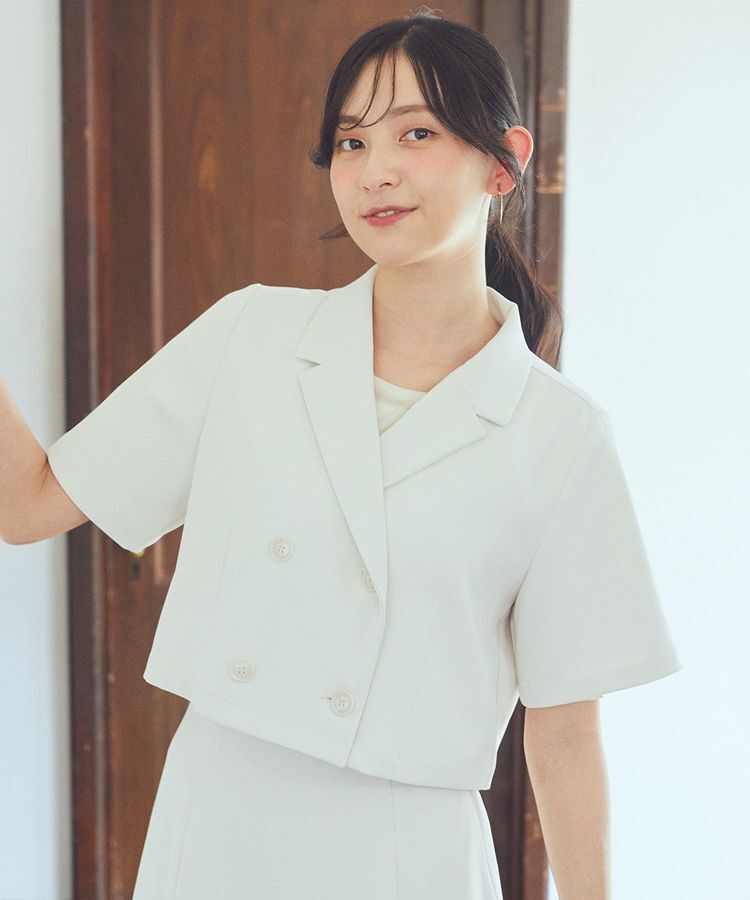 earth music&ecology「ショートテーラードジャケット」|テーラードジャケット|