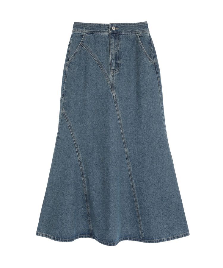 earth music&ecology「エスカルゴマーメイドデニムスカート」|フレア|