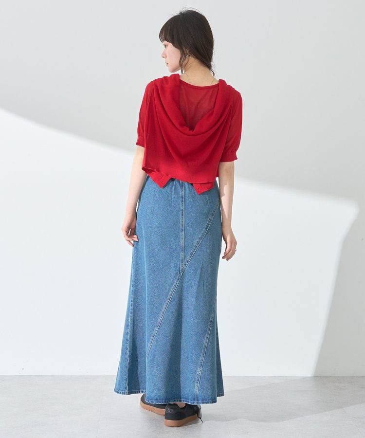 earth music&ecology「エスカルゴマーメイドデニムスカート」|フレア|