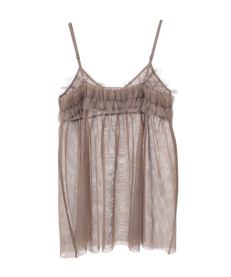 earth music&ecology「SET2点チュールビスチェ＋シアープルオーバー」|Tシャツ・カットソー|