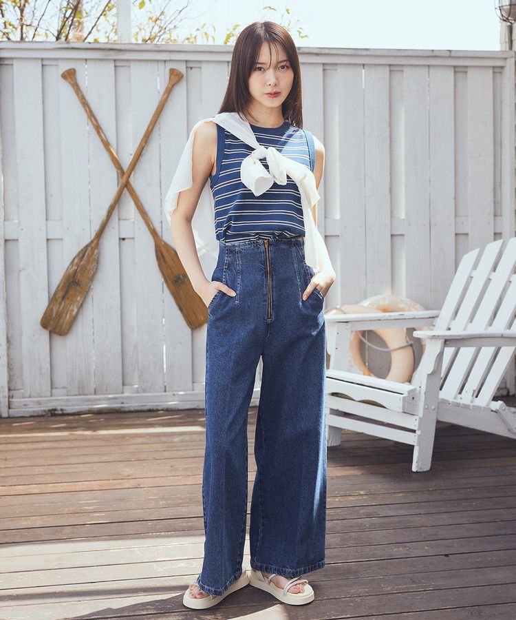 earth music&ecology「リブタンクトップ」|キャミソール|