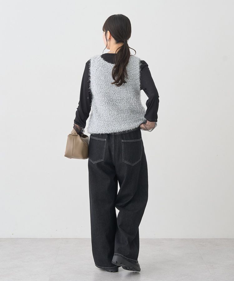 earth music&ecology「タックホックデニムパンツ」|デニム|