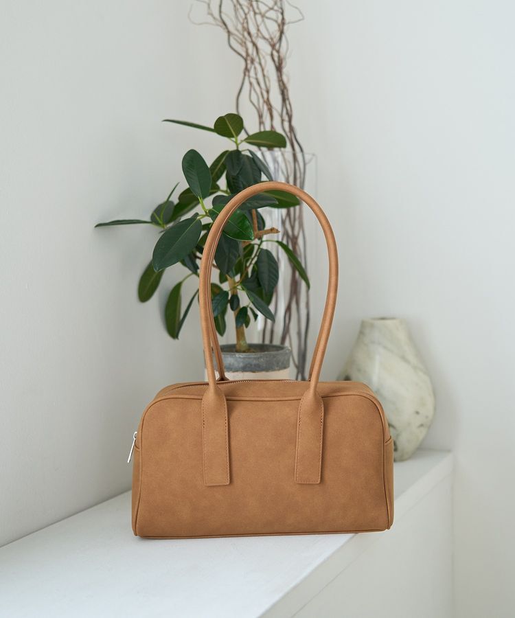 earth music&ecology「ワイドスクエアボストンバッグ」|ハンドバッグ|