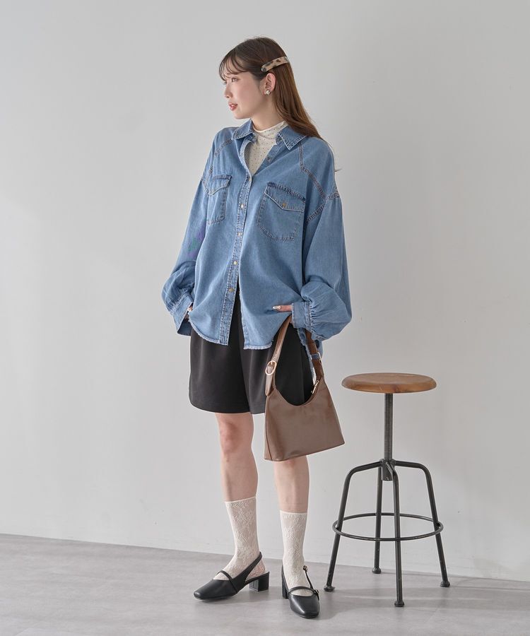 earth music&ecology「あったかフェミニンインナー(シアーハイネック)」|Tシャツ・カットソー|