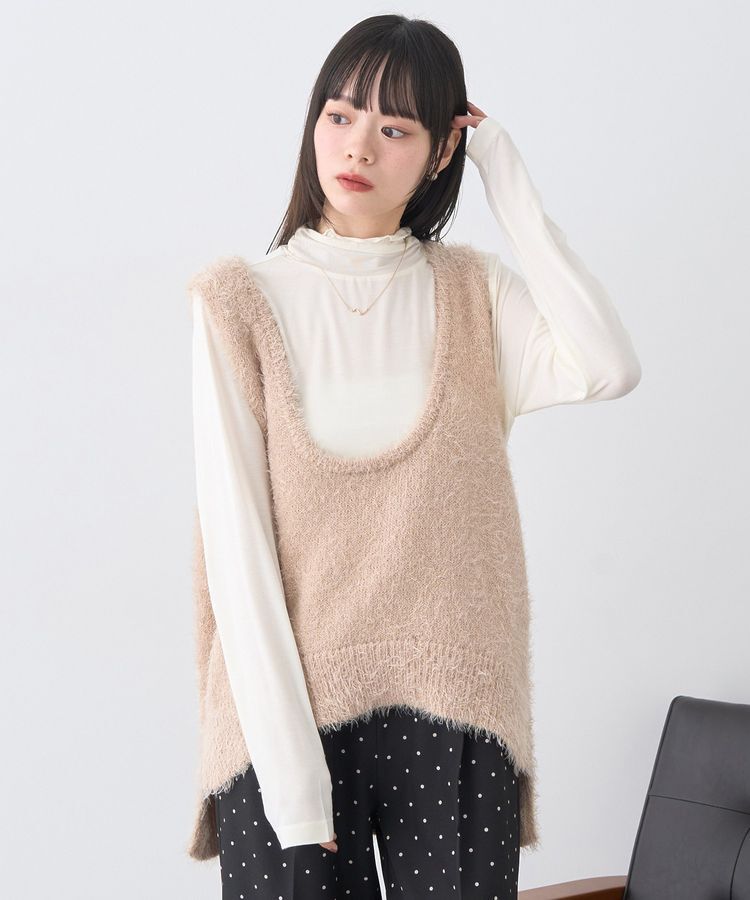 earth music&ecology「あったかフェミニンインナー(シアーハイネック)」|Tシャツ・カットソー|