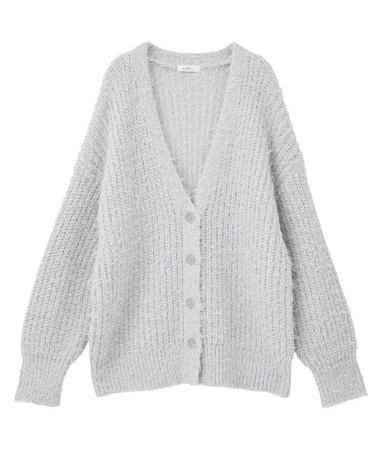 earth music&ecology「カラーミックスシャギーカーディガン」|カーディガン|