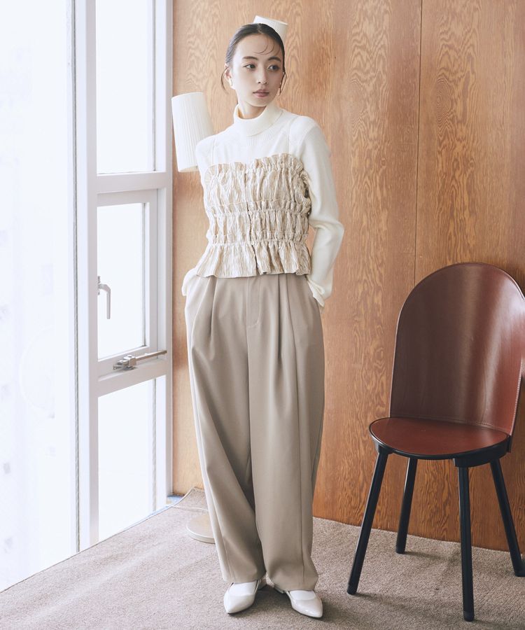 earth music&ecology「タックコクーンパンツ」|その他|