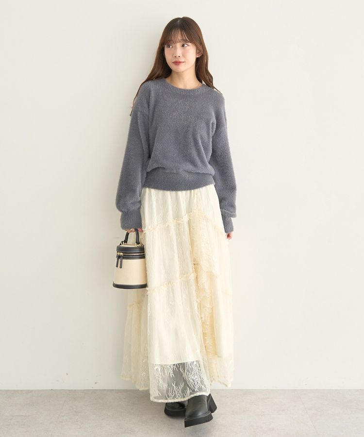 earth music&ecology「ミニシャギーニットプルオーバー」|ニット・セーター|