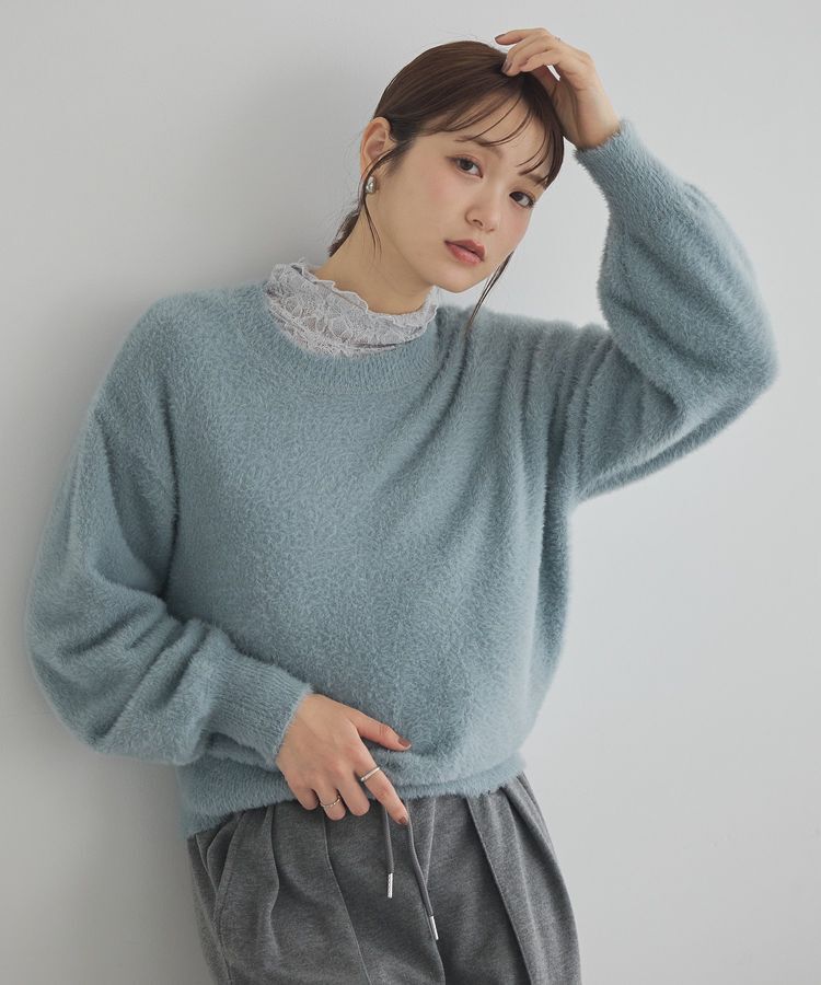 earth music&ecology「ミニシャギーニットプルオーバー」|ニット・セーター|