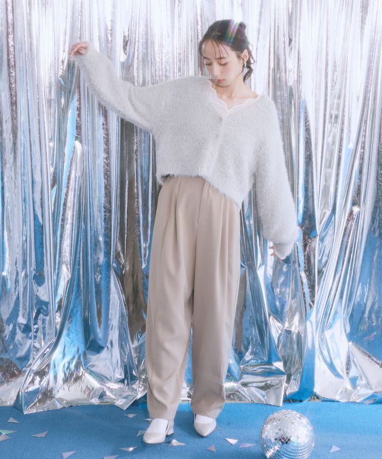 earth music&ecology「ミックスカラーラメニットカーディガン」|カーディガン|