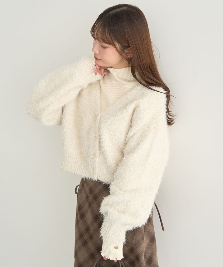 earth music&ecology「ミックスカラーラメニットカーディガン」|カーディガン|