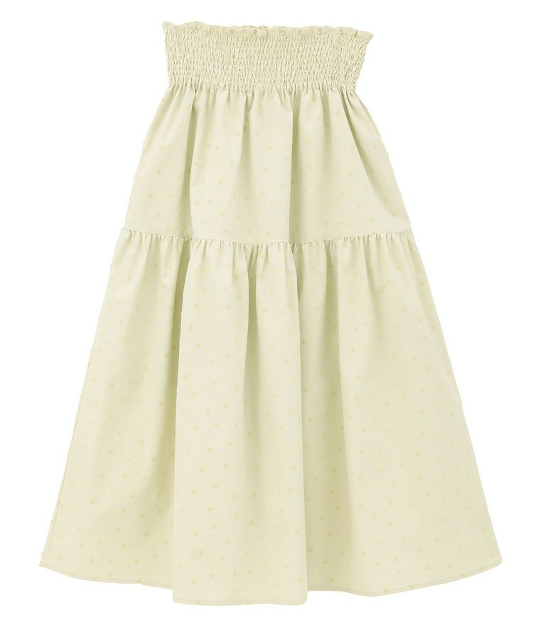 earth music&ecology「ウエストシャーリングティアードスカート」|フレア|